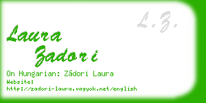 laura zadori business card